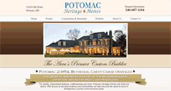 Desktop Screenshot of potomacheritagehomes.com